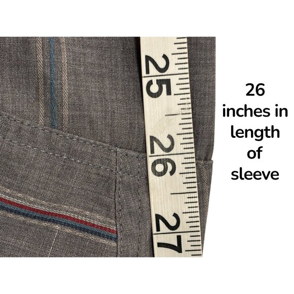 Mountain Hardwear Button Up Shirt Mens XL Gray Striped Hiking Outdoor - Picture 7 of 8